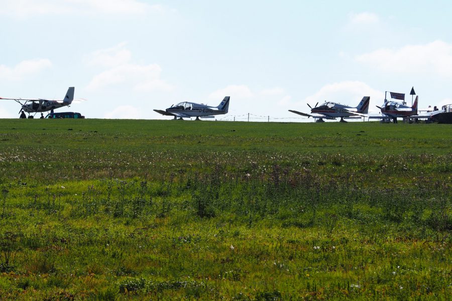 Segelflugzeuge auf der Wasserkuppe